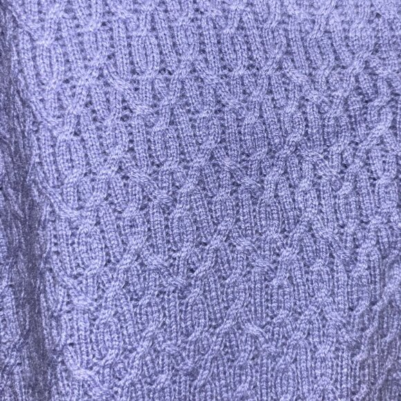 Charter Club 2-Ply Cashmere Cable Knit Cardigan Sweater Size S V-Neck Button-Up - Picture 4 of 5